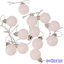  Karácsonyi gömb szett 12 db-os 2,5cm - Fehér dekorációs kellék