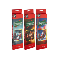  Karácsonyi gyémántfestő 30x30 cm, 3 féle kreatív és készségfejlesztő