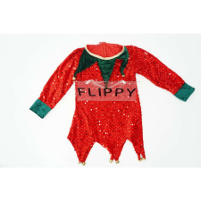  Karácsonyi jelmez, Flippy, Leprechaun, piros, 10 - 13 év, bársony jelmez
