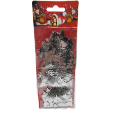  Karácsonyi konfetti ezüst fenyőfa party kellék