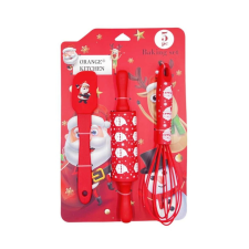  Karácsonyi Konyhai Sütőszett – 3 részes, Piros sütés és főzés