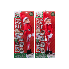  Karácsonyi manó, 30 cm, hajlítható lábú játékfigura