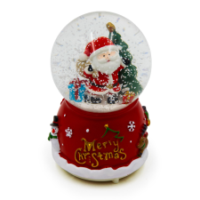 Karácsonyi mini hógömb - Mikulás / 8 cm karácsonyi dekoráció