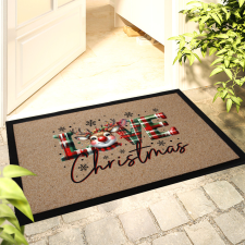 Karácsonyi mintás Lábtörlő 42x30 cm "Love Christmas" színes HD lakástextília