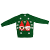  Karácsonyi női pulóver GNOME sötétzöld - különböző méretek Méret: XL