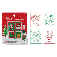  Karácsonyi nyomda 4 db-os kreatív és készségfejlesztő