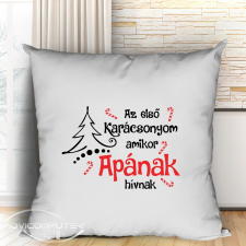 Karácsonyi párna apáknak lakástextília