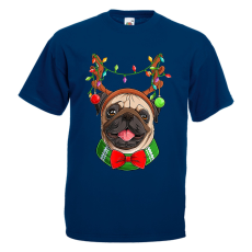  Karácsonyi Pug - Karácsonyi Férfi Póló