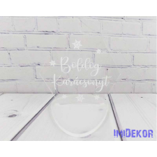  Karácsonyi sokszög plexi 3db/csomag 6,5x7,5cm - Boldog Karácsonyt dekorációs kellék
