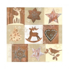  Karácsonyi szalvéta - 5 féle dekorációs kellék