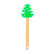 Karácsonyi szilikon spatula, -Karácsonyfás konyhai eszköz