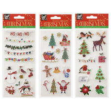  Karácsonyi szivacsmatricák, 3 féle kreatív és készségfejlesztő