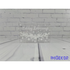  Karácsonyi tégla plexi 5x8cm 3db/csomag - Girlandos dekorációs kellék