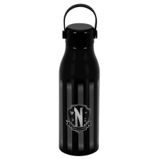 Karactermania Wednesday rozsdamentes acél kulacs 500 ml-es - Logo kulacs, kulacstartó