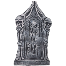 Kardosjáték Koponyás sírkő dekoráció party kellék