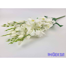  Kardvirág 5 ágú selyem csokor 69 cm - Krém dekoráció
