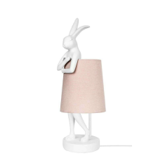 KARE asztali lámpa RABBIT 68 cm fehér / rózsaszín világítás