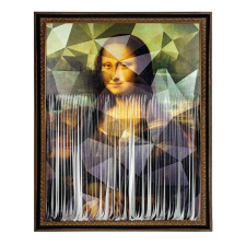 KARE festmény MADEMOISELLE LISA 130x163cm grafika, keretezett kép