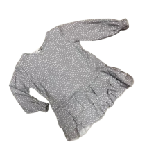 Karen Lányka Ruha - Szürke/Fehér Pöttyös lányka ruha