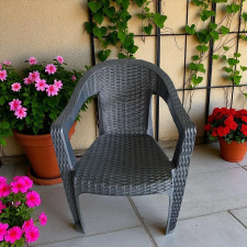  karfás szék antracit 78x58x53 cm kerti bútor