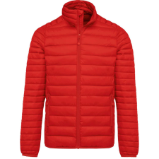 KARIBAN bélelt meleg és ultrakönnyű férfi kabát KA6120, Red-3XL férfi kabát, dzseki