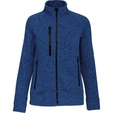 KARIBAN cipzáras Női dzseki KA9107, Light Royal Blue Mélange-XL