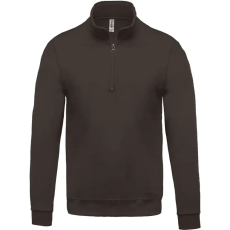 KARIBAN cipzáros férfi pulóver KA478, Dark Grey-2XL