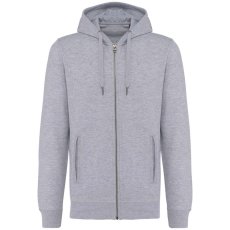 KARIBAN cipzáros kapucnis vastag pulóver KA4008, Oxford Grey-3XL