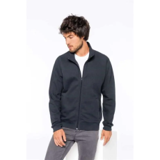 KARIBAN Dzseki Kariban cipzáras polár unisex, oxford grey, M