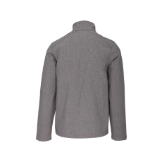 KARIBAN Férfi 3 rétegű softshell dzseki, Kariban KA401, Marl Grey-L