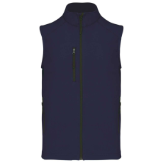 KARIBAN Férfi 3 rétegű softshell mellény, Kariban KA403, Navy-S