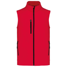 KARIBAN Férfi 3 rétegű softshell mellény, Kariban KA403, Red-M férfi mellény