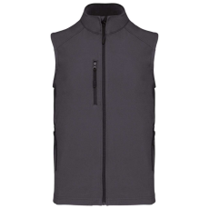KARIBAN Férfi 3 rétegű softshell mellény, Kariban KA403, Titanium-M