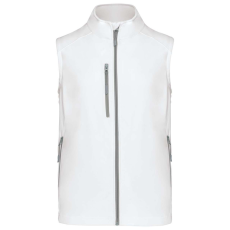 KARIBAN Férfi 3 rétegű softshell mellény, Kariban KA403, White-XL
