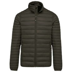 KARIBAN Férfi bélelt meleg és ultrakönnyű kabát , Kariban KA6120, Dark Khaki-4XL
