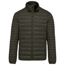 KARIBAN Férfi bélelt meleg és ultrakönnyű kabát , Kariban KA6120, Dark Khaki-XL férfi kabát, dzseki