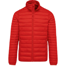 KARIBAN Férfi bélelt meleg és ultrakönnyű kabát , Kariban KA6120, Red-3XL férfi kabát, dzseki