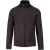 KARIBAN férfi cipzáras dzseki KA9106, Dark Grey Melange-4XL