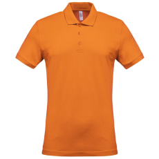 KARIBAN Férfi galléros piké póló, rövid ujjú, Kariban KA254, Orange-2XL