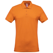KARIBAN Férfi galléros piké póló, rövid ujjú, Kariban KA254, Orange-4XL férfi póló