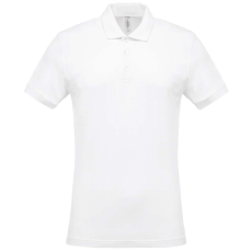 KARIBAN Férfi galléros piké póló, rövid ujjú, Kariban KA254, White-L