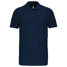 KARIBAN Férfi galléros piké sztreccs póló, Kariban KA239, Navy-3XL