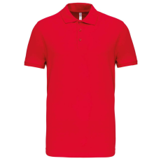 KARIBAN Férfi galléros piké sztreccs póló, Kariban KA239, Red-XL
