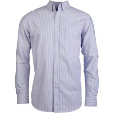 KARIBAN Férfi ing Kariban KA516 Long-Sleeved Washed Oxford Cotton Shirt -3XL, White