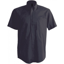 KARIBAN Férfi ing Kariban KA531 Short-Sleeved Cotton/Elastane Shirt -3XL, Zinc férfi ing