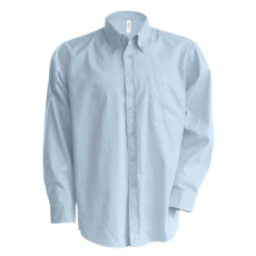KARIBAN Férfi ing Kariban KA533 Men'S Long-Sleeved Oxford Shirt -4XL, Oxford Blue