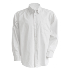 KARIBAN Férfi ing Kariban KA533 Men&#039;S Long-Sleeved Oxford Shirt -M, White férfi ing