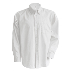 KARIBAN Férfi ing Kariban KA533 Men'S Long-Sleeved Oxford Shirt -XL, White