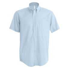 KARIBAN Férfi ing Kariban KA535 Men'S Short-Sleeved Oxford Shirt -2XL, Oxford Blue