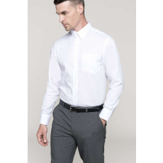 KARIBAN Férfi ing Kariban KA537 Long-Sleeved non-Iron Shirt -XL, White